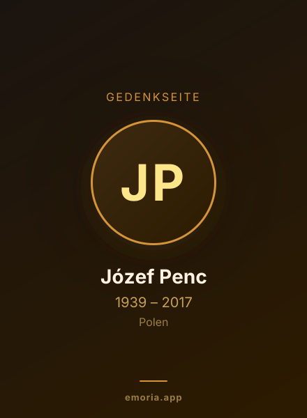 Gedenkportrait von Józef Penc