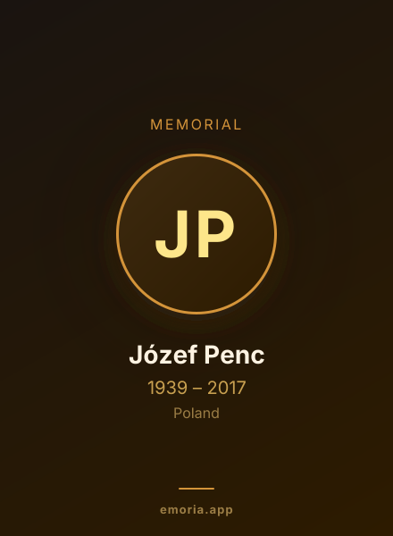 Memorial portrait of Józef Penc