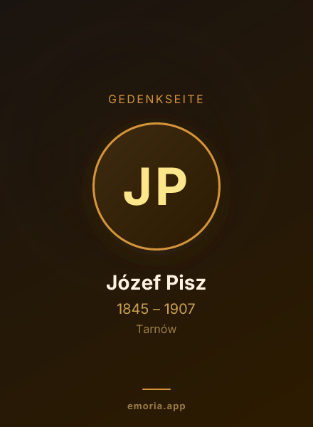 Gedenkportrait von Józef Pisz