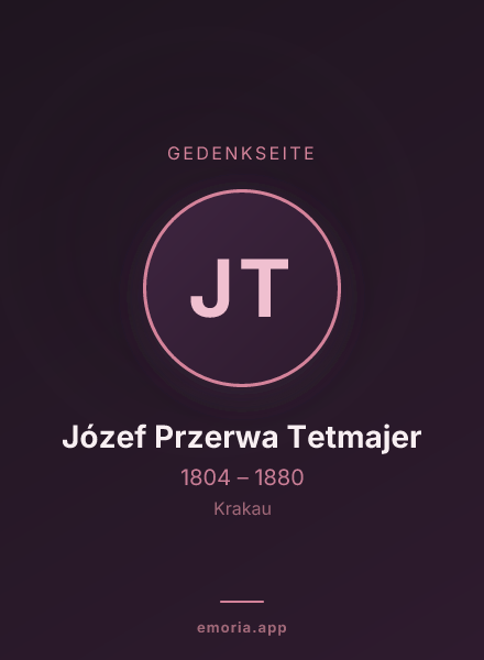 Gedenkportrait von Józef Przerwa Tetmajer