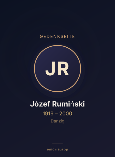 Gedenkportrait von Józef Rumiński