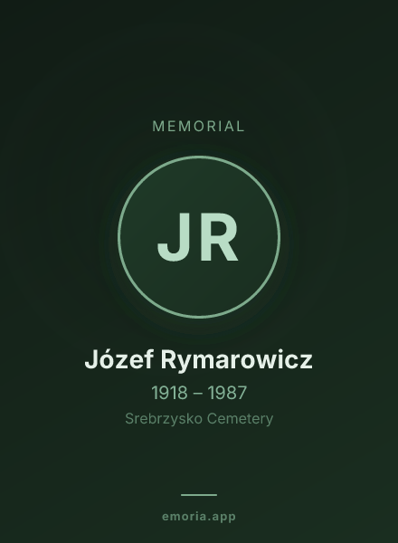 Memorial portrait of Józef Rymarowicz