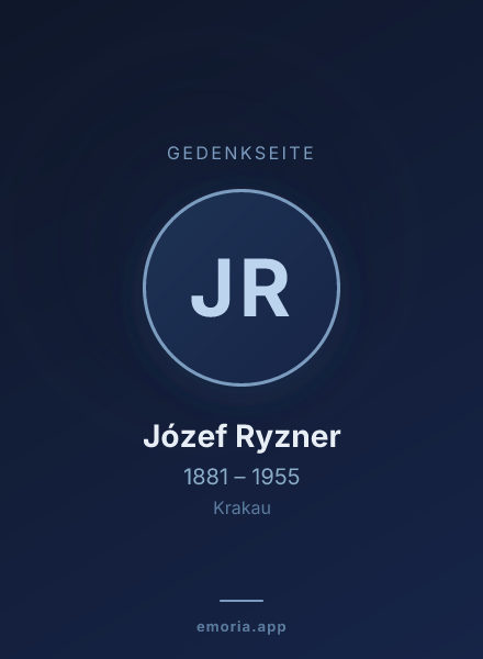 Gedenkportrait von Józef Ryzner