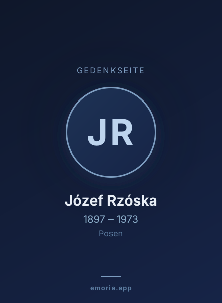 Gedenkportrait von Józef Rzóska