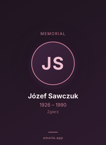 Memorial portrait of Józef Sawczuk