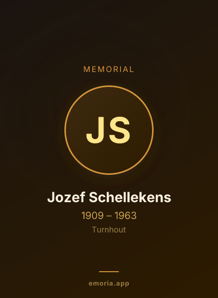 Memorial portrait of Jozef Schellekens