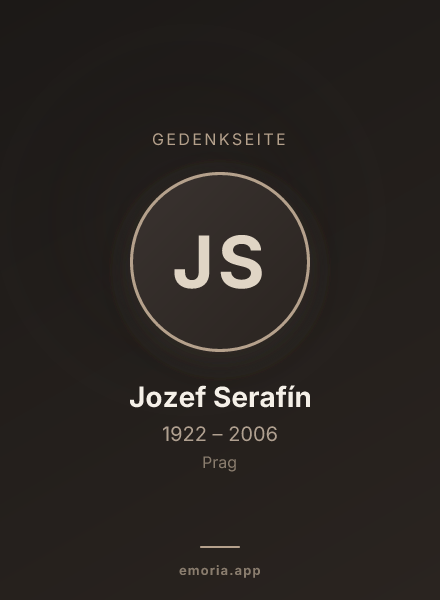 Gedenkportrait von Jozef Serafín