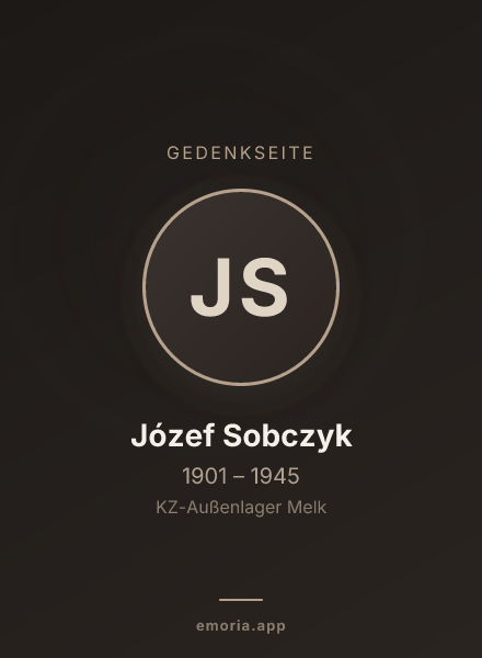 Gedenkportrait von Józef Sobczyk