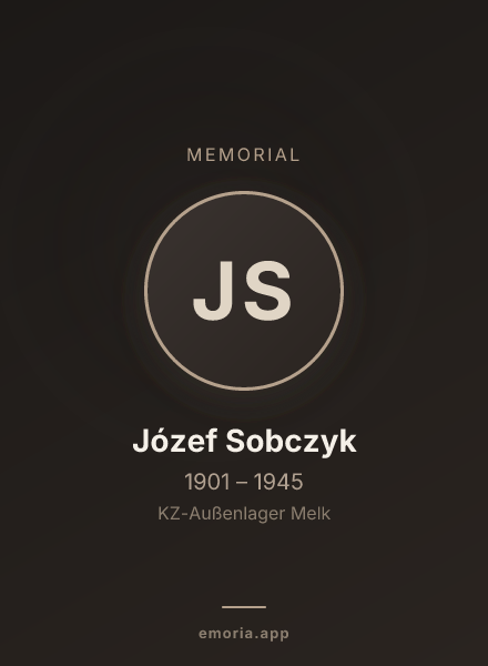 Memorial portrait of Józef Sobczyk