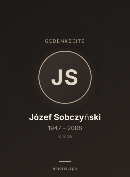 Gedenkportrait von Józef Sobczyński
