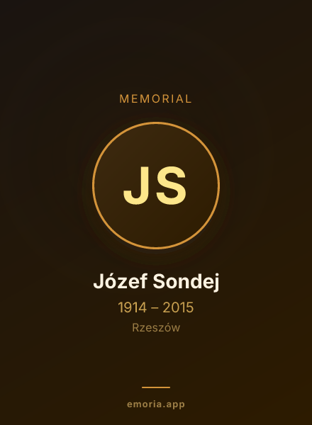 Memorial portrait of Józef Sondej