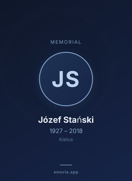 Memorial portrait of Józef Stański