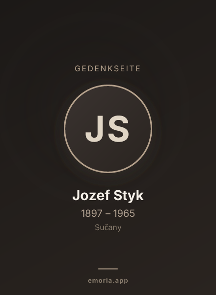Gedenkportrait von Jozef Styk