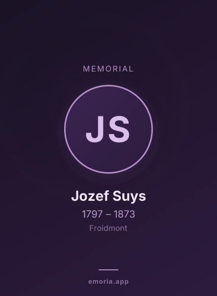 Memorial portrait of Jozef Suys