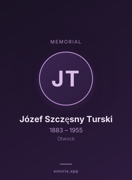 Memorial portrait of Józef Szczęsny Turski