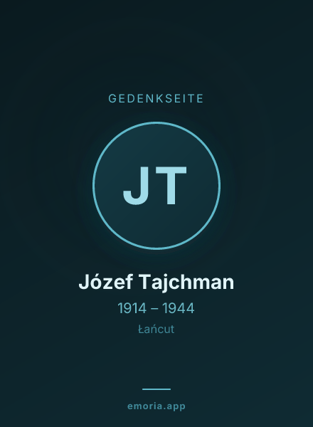 Gedenkportrait von Józef Tajchman