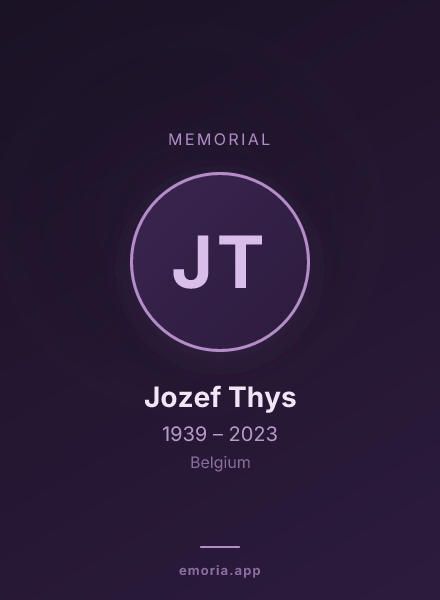 Memorial portrait of Jozef Thys