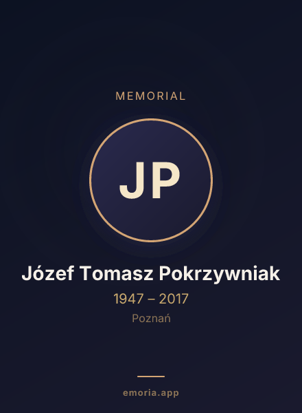 Memorial portrait of Józef Tomasz Pokrzywniak