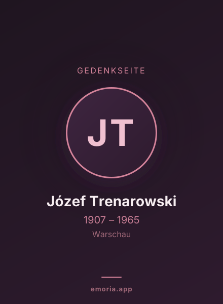 Gedenkportrait von Józef Trenarowski