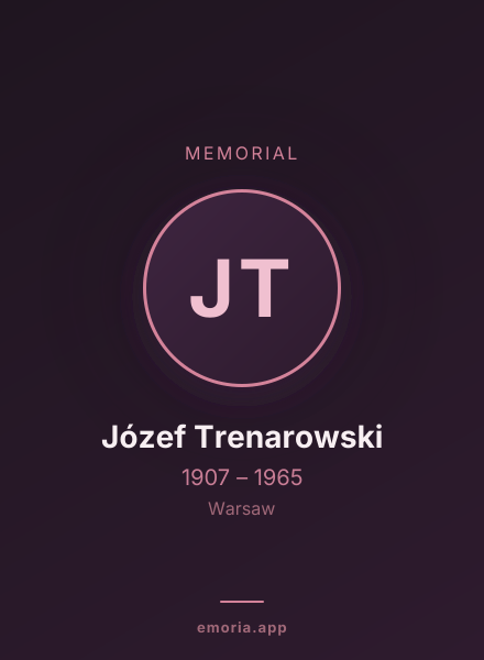 Memorial portrait of Józef Trenarowski
