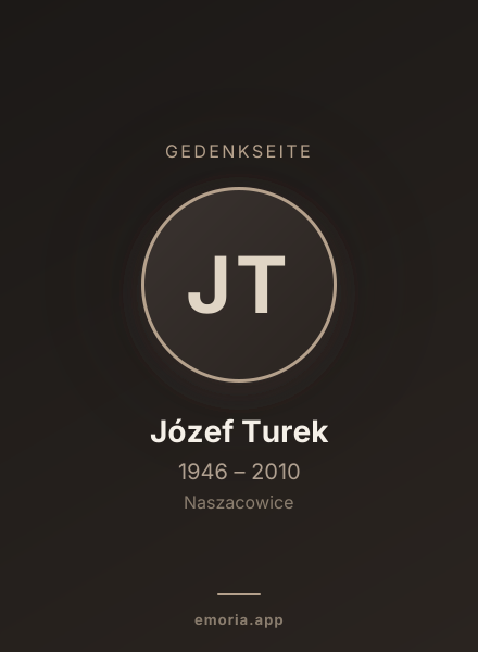 Gedenkportrait von Józef Turek