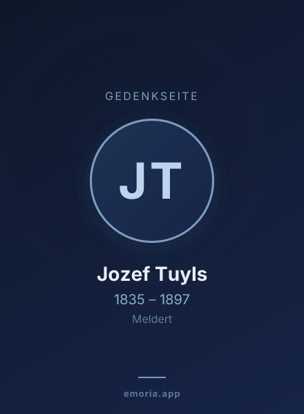 Gedenkportrait von Jozef Tuyls