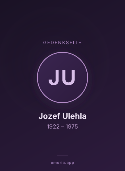 Gedenkportrait von Jozef Ulehla