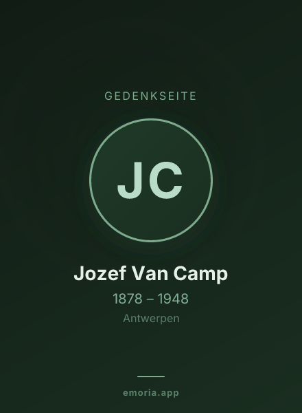 Gedenkportrait von Jozef Van Camp