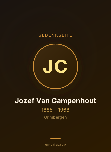 Gedenkportrait von Jozef Van Campenhout