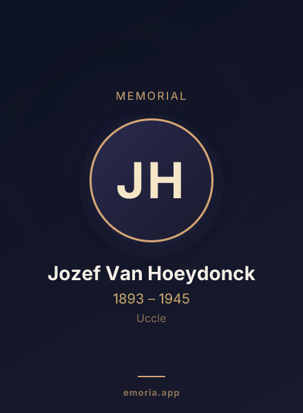 Memorial portrait of Jozef Van Hoeydonck