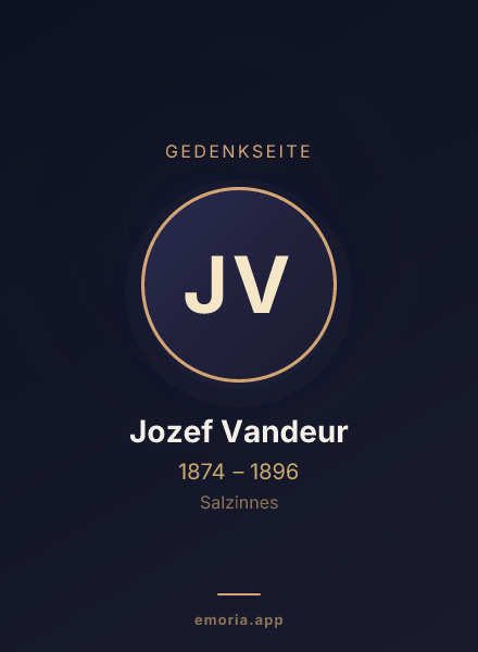 Gedenkportrait von Jozef Vandeur