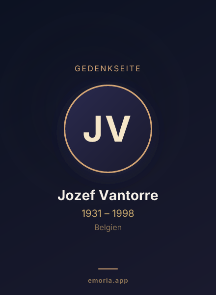 Gedenkportrait von Jozef Vantorre