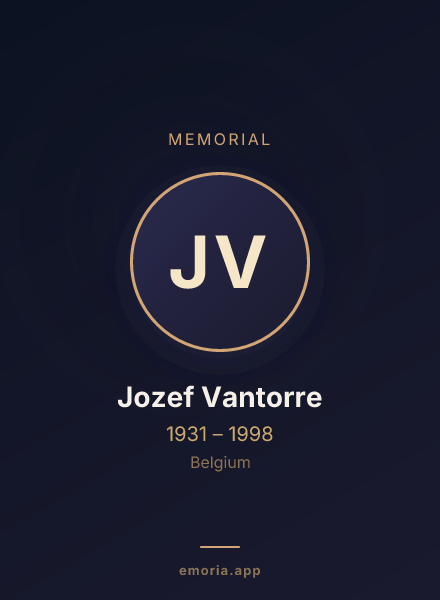 Memorial portrait of Jozef Vantorre