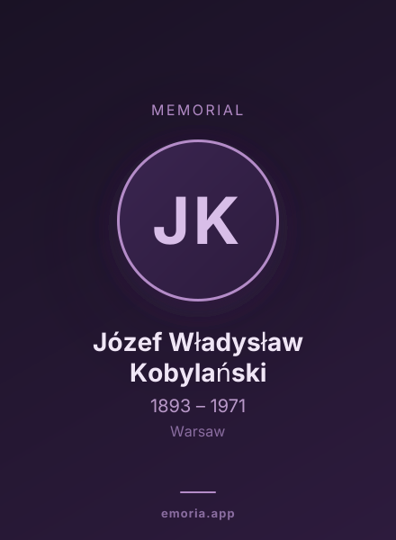 Memorial portrait of Józef Władysław Kobylański