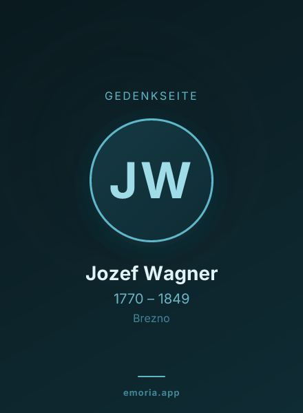 Gedenkportrait von Jozef Wagner