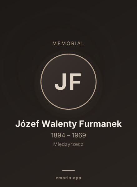 Memorial portrait of Józef Walenty Furmanek