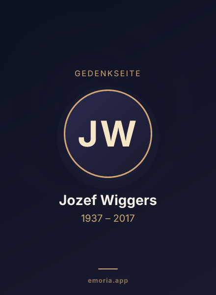 Gedenkportrait von Jozef Wiggers