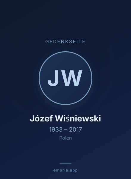 Gedenkportrait von Józef Wiśniewski
