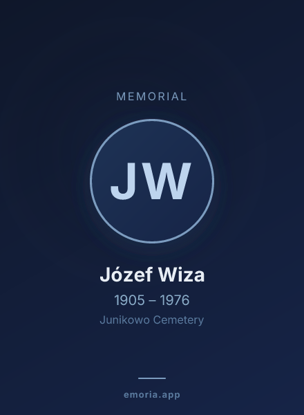 Memorial portrait of Józef Wiza
