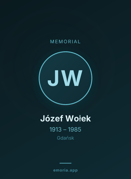 Memorial portrait of Józef Wołek