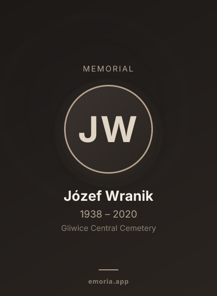 Memorial portrait of Józef Wranik