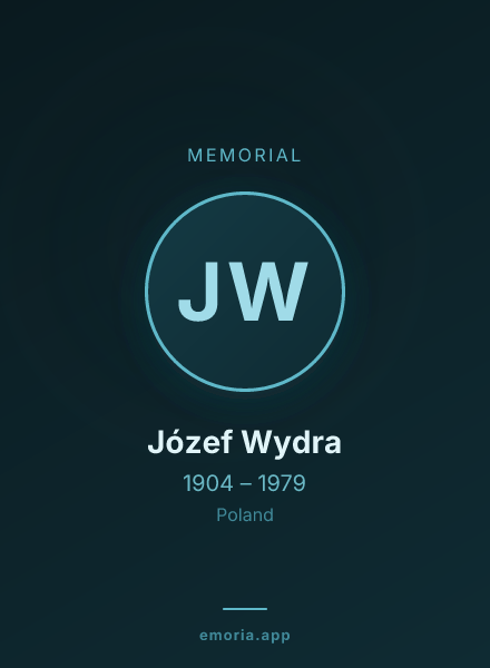 Memorial portrait of Józef Wydra