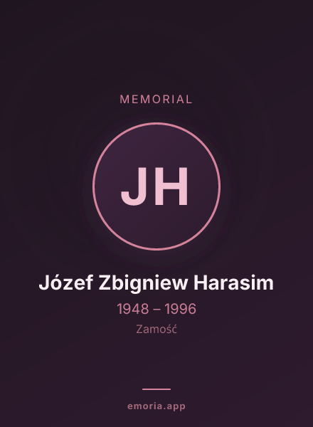 Memorial portrait of Józef Zbigniew Harasim