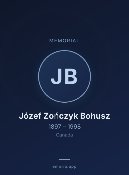 Memorial portrait of Józef Zończyk Bohusz