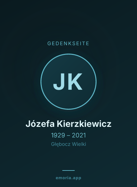 Gedenkportrait von Józefa Kierzkiewicz