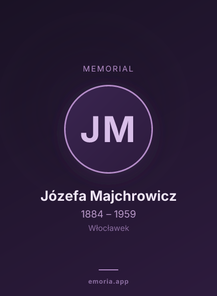 Memorial portrait of Józefa Majchrowicz