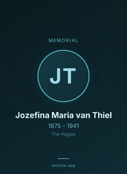 Memorial portrait of Jozefina Maria van Thiel