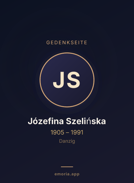 Gedenkportrait von Józefina Szelińska