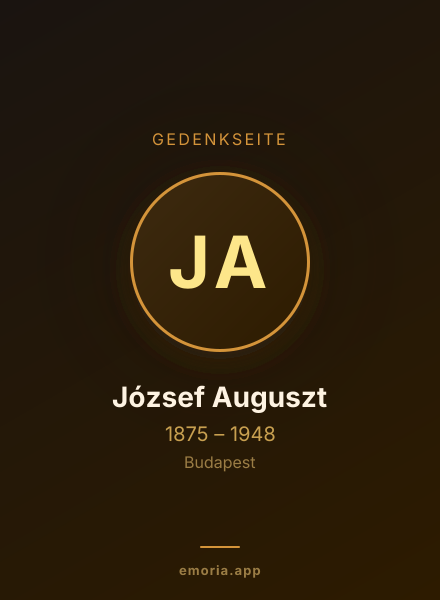 Gedenkportrait von József Auguszt