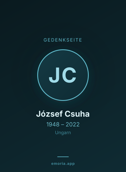 Gedenkportrait von József Csuha